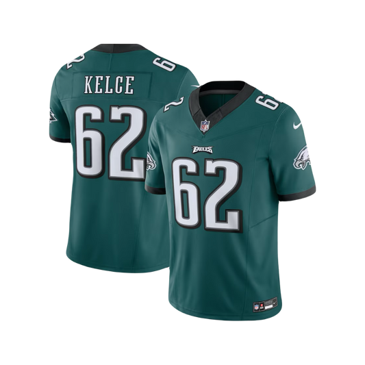 Jason Kelce Philadelphia Eagles NFL Nike F.U.S.E Vapor Jersey- Home Green