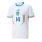 Federico Chiesa Italy National Team 2022/23 Away Adidas Fan Version Soccer Jersey - White