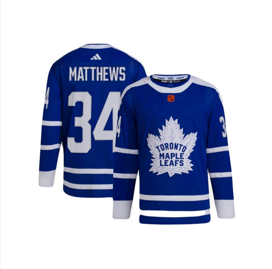 Toronto Maple Leafs Auston Matthews 2022/23 Reverse Retro Adidas NHL Premier Player Jersey