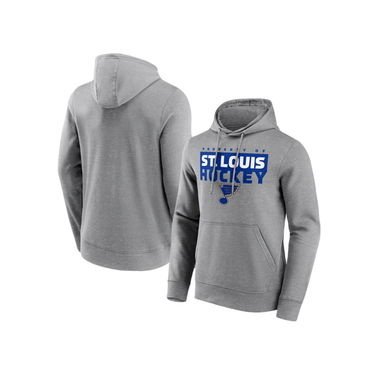 St Louis Blues NHL Fanatics Brand Grey Hoodie Jacket