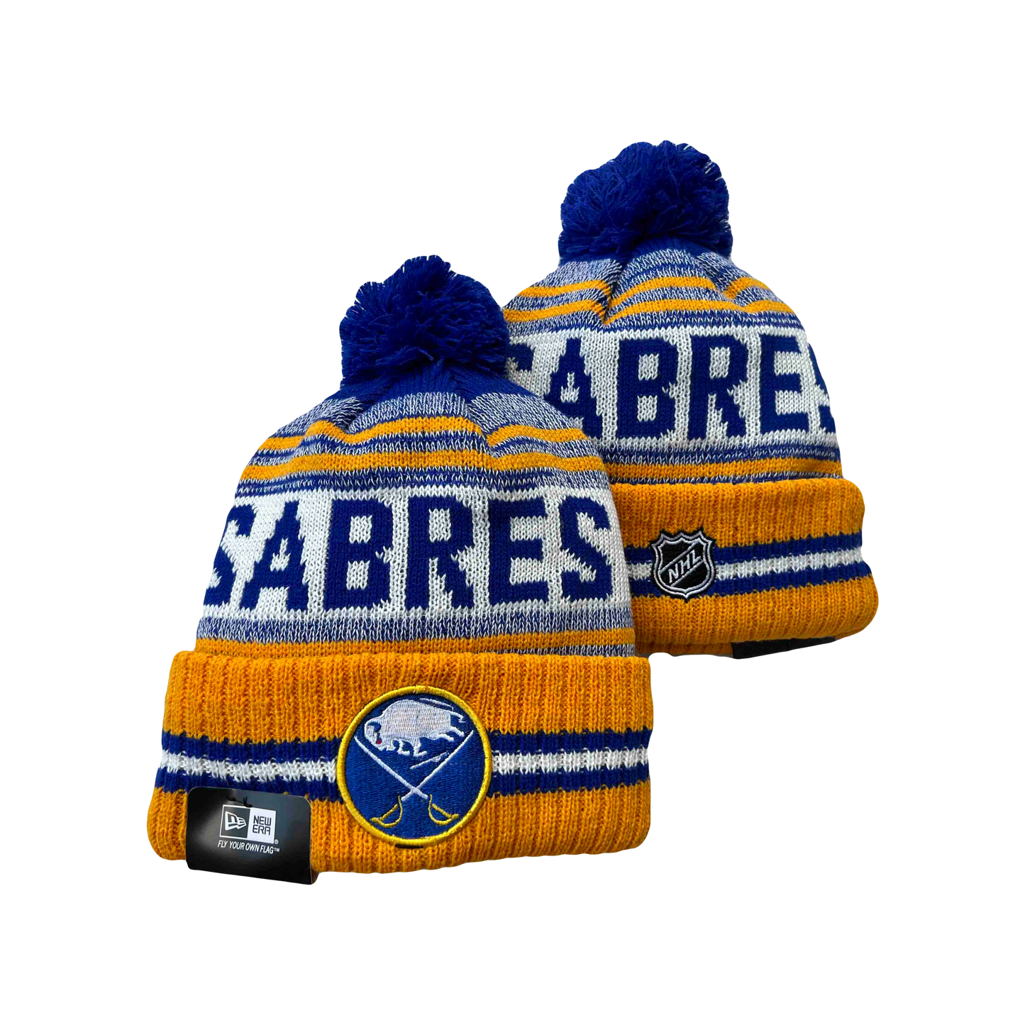 Buffalo Sabres NHL New Era Knit Beanie - Yellow