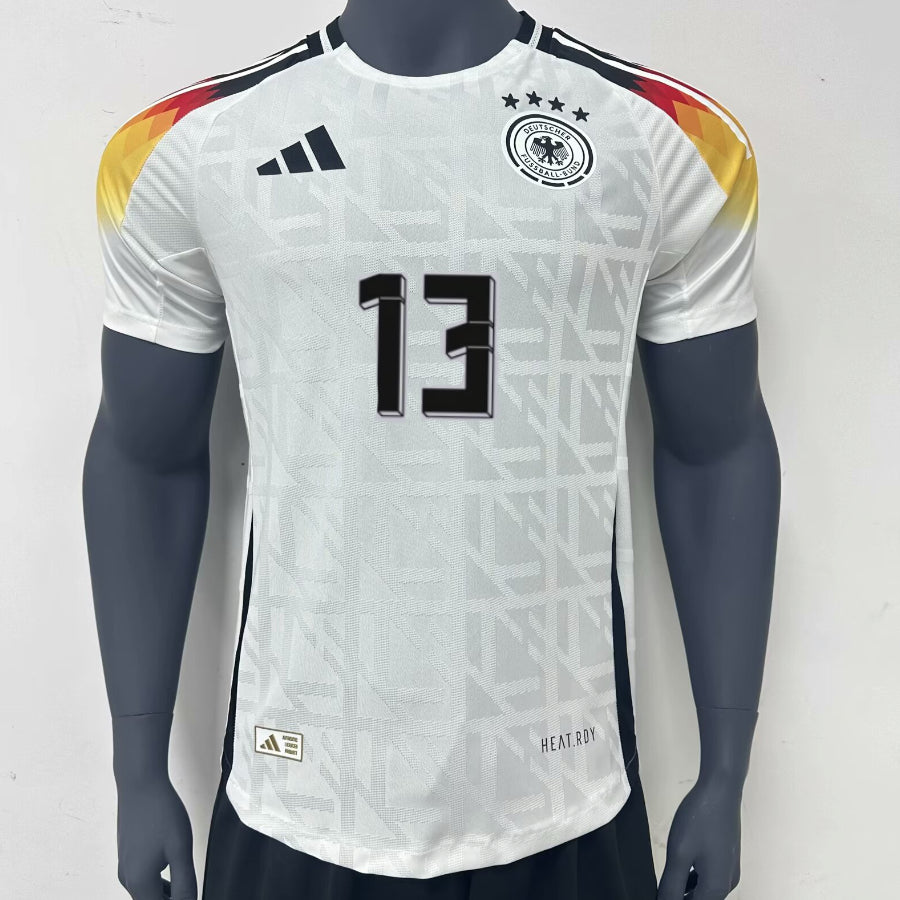 Thomas Müller Germany National Soccer Team 2024/25 Adidas Player Home Jersey - White
