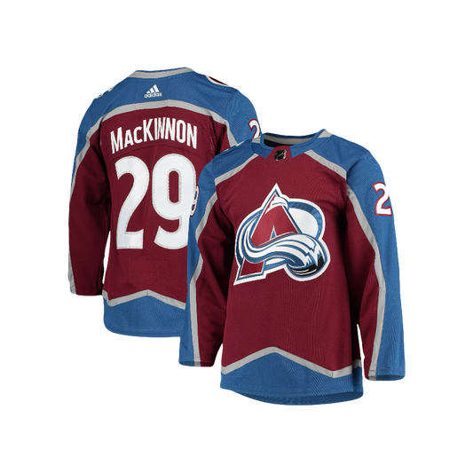 Colorado Avalanche Nathan MacKinnon Adidas NHL Stanley Cup Final Patch Home Jersey