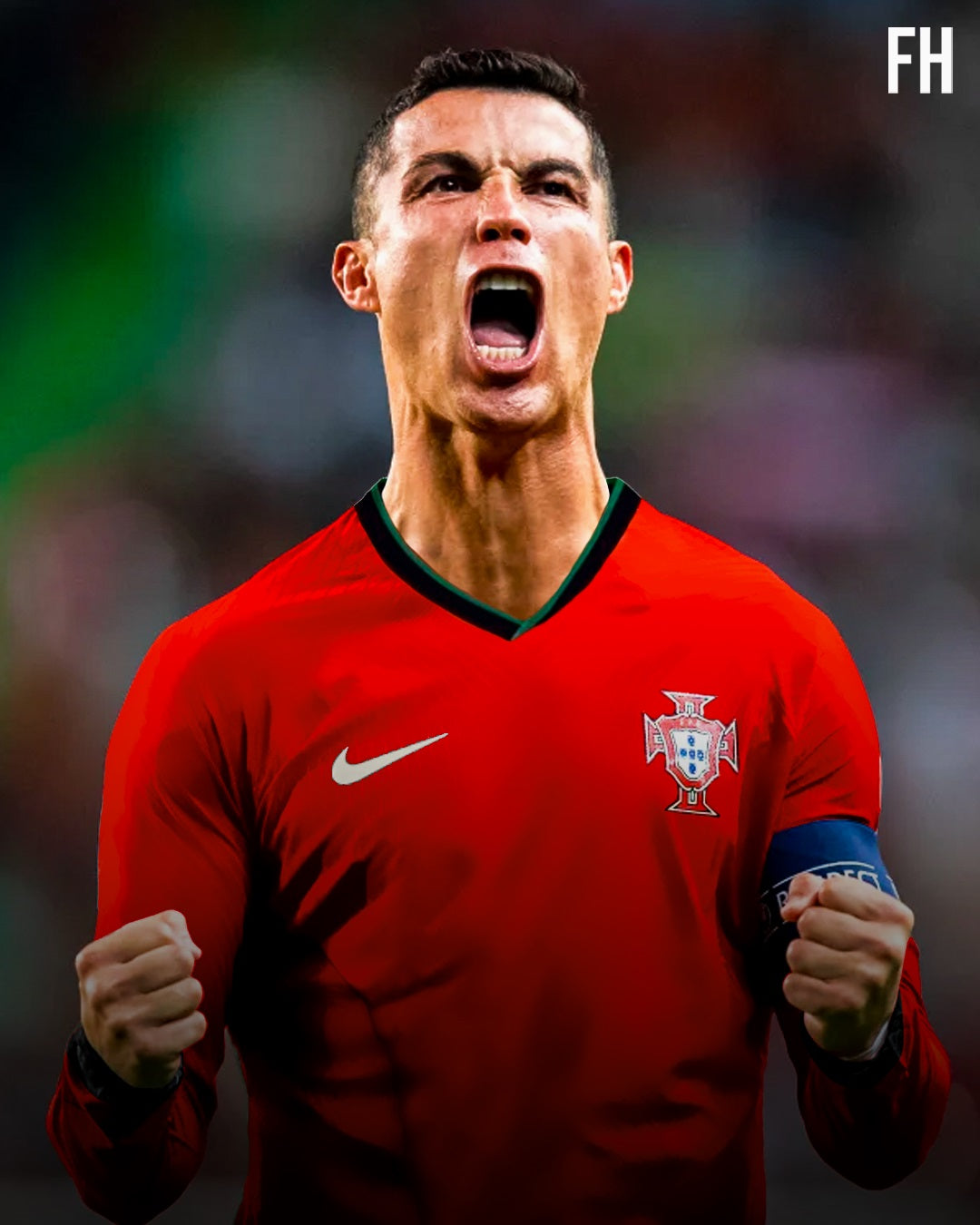 Cristiano Ronaldo Portugal National Team 2024 Nike Authentic Replica Fan Version Home Jersey - Red