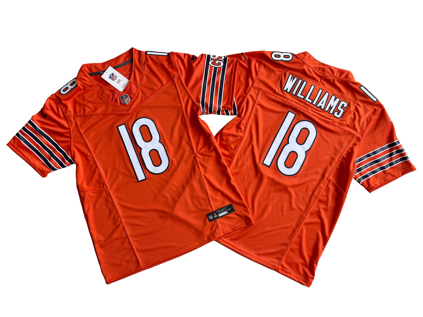 Caleb Williams Chicago Bears  2024/25 NFL F.U.S.E Style Nike Vapor Limited Alternate Jersey - Orange