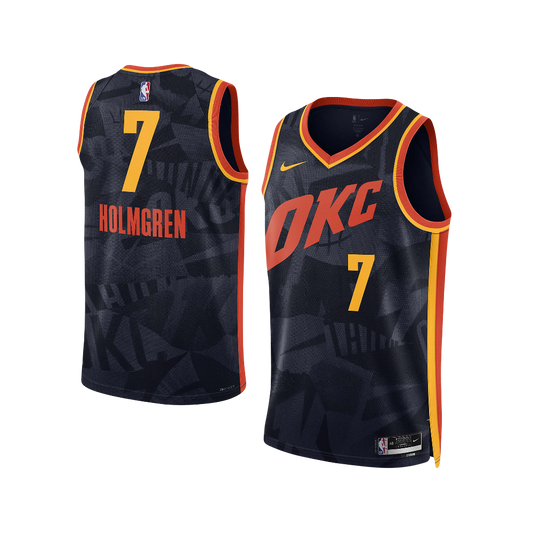 Oklahoma City Thunder Chet Holmgren 2023/24 Nike City Edition NBA Swingman Jersey