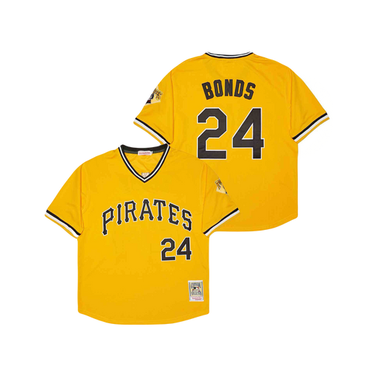 Pittsburgh Pirates Barry Bonds 1986 MLB Mitchell & Ness Cooperstown Classic Jersey - Gold