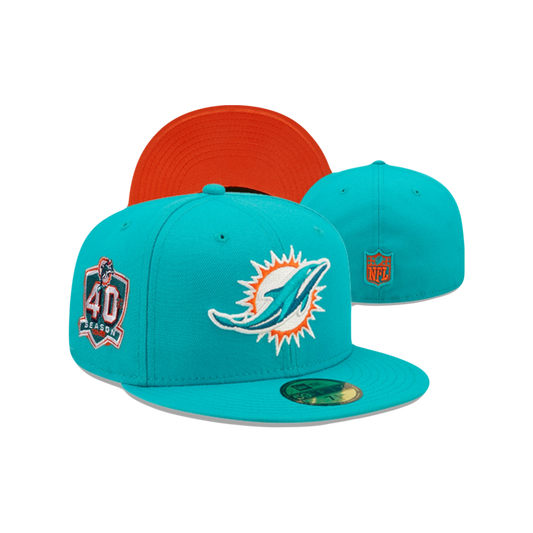 Miami Dolphins New Era NFL ‘40th Season’ Fitted Hat