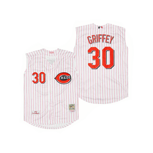 Cincinatti Reds Ken Griffey 2000 Mitchell Ness Cooperstown Classic Iconic MLB Jersey