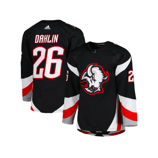 Buffalo Sabres Rasmus Dahlin 2023/24 Adidas NHL Breakaway Black Alternate Player Jersey