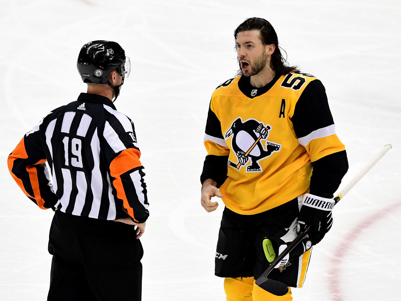 Pittsburgh Penguins Kris Letang Gold Alternate Adidas NHL Breakaway Jersey