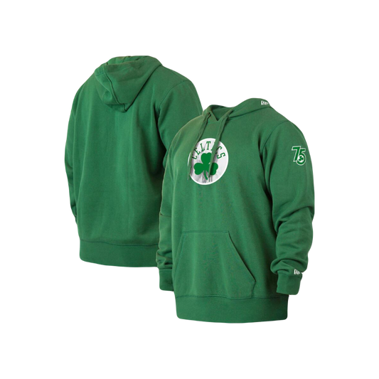 Boston Celtics NBA New Era ‘75th Season’ Green Pullover Hoodie Jacket