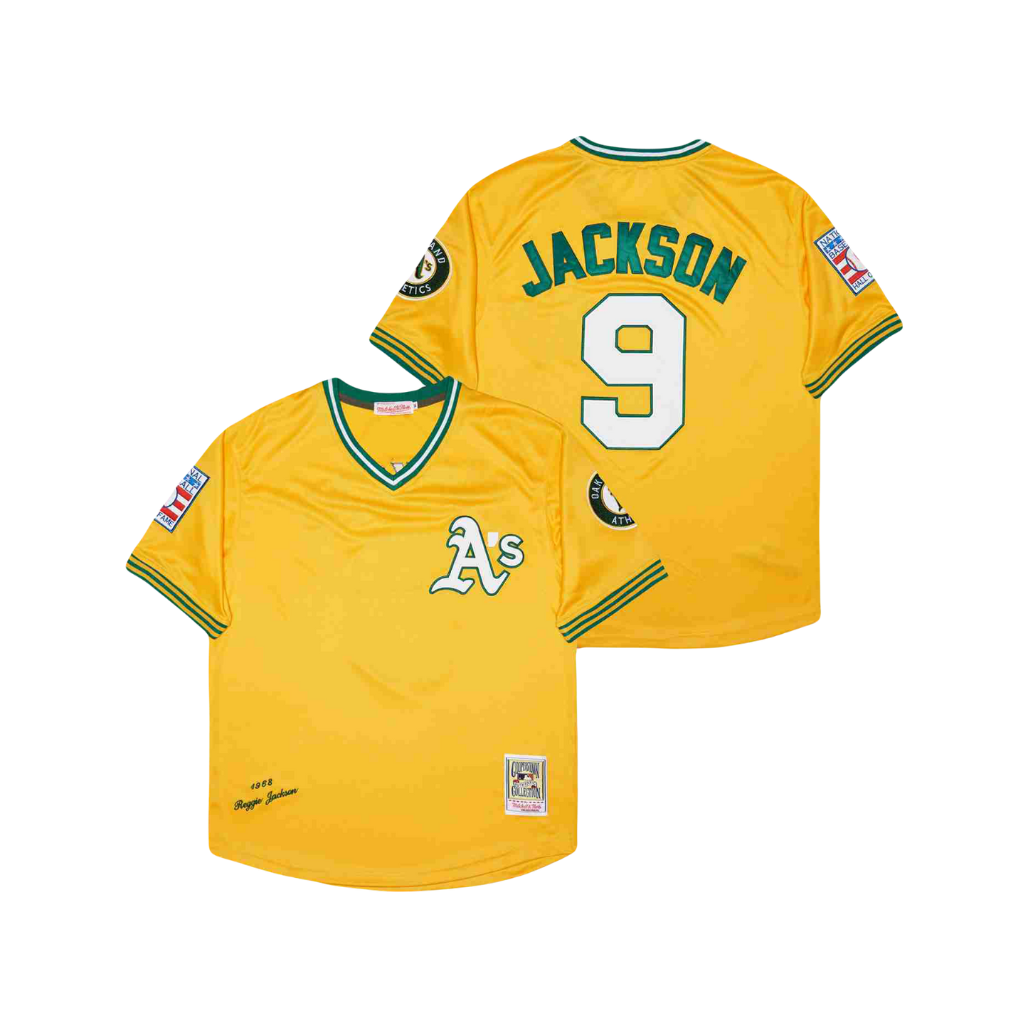 Oakland A’s Reggie Jackson 1968 Mitchell Ness Cooperstown Classic Iconic MLB Jersey