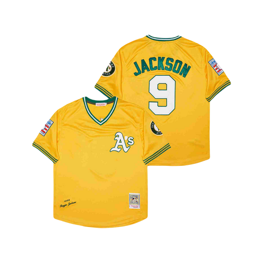 Oakland A’s Reggie Jackson 1968 Mitchell Ness Cooperstown Classic Iconic MLB Jersey