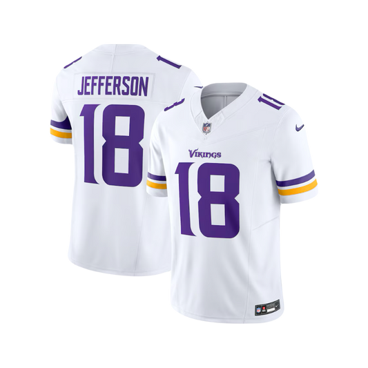 Justin Jefferson Minnesota Vikings NFL F.U.S.E Style Nike Vapor Limited Away Jersey - White