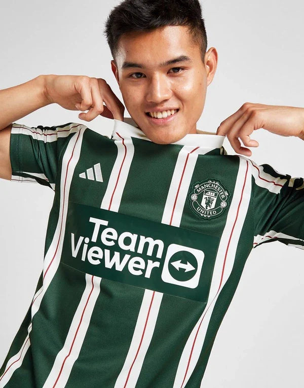 Marcus Rashford Manchester United 2023/24 Season Away Authentic Adidas On-Field Player Version Soccer Jersey - Green