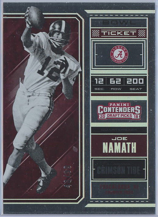 Joe Namath Alabama Crimson Tide Nike NCAA Campus Legends Player Jersey - Crimson & White