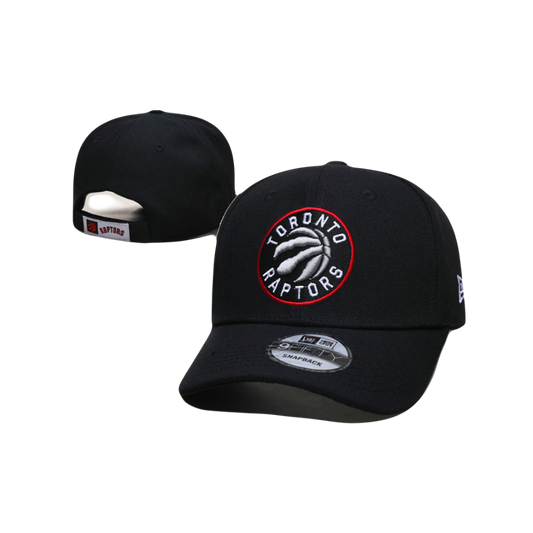 Toronto Raptors NBA New Era Icon Black Adjustable Cap Hat