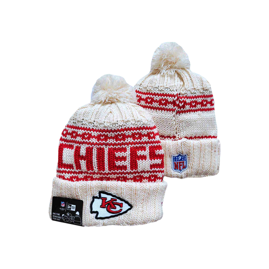 Kansas City Chiefs ‘White Snow’ NFL New Era Knit Beanie