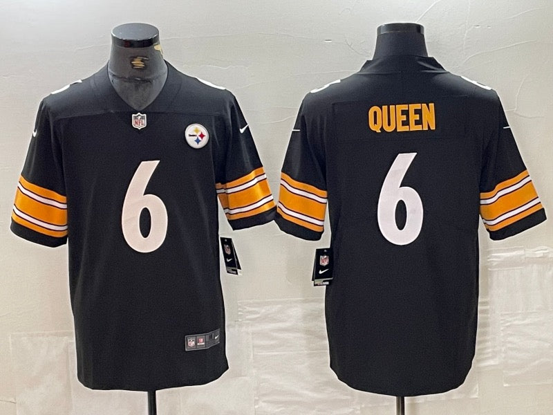 Patrick Queen Pittsburgh Steelers 2024/25 NFL Nike Vapor Limited Jersey - Home Black