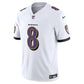Lamar Jackson Baltimore Ravens NFL Vapor Limited V.U.S.E White Away Jersey