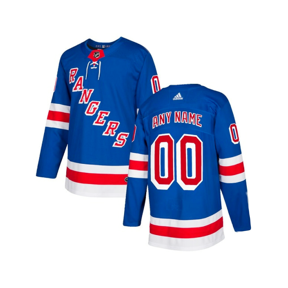 CUSTOM New York Rangers NHL Authentic Adidas Premier Player Blue Home Jersey - (Any Name)