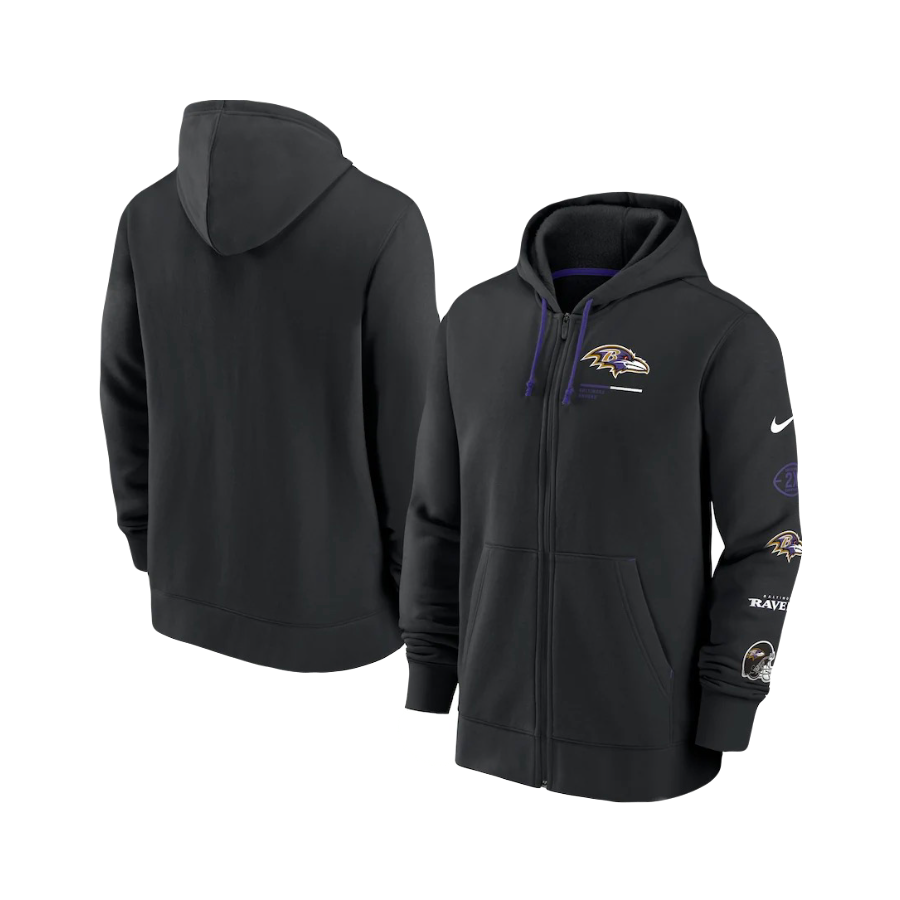 Baltimore Ravens NFL Nike ‘Stateside Statement’ Zip-Up Hoodie Jacket