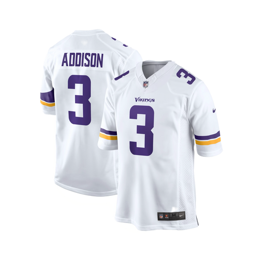 Jordan Addison Minnesota Vikings NFL F.U.S.E Style Nike Vapor Limited Away Player Jersey