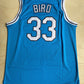 Larry Bird Indiana State NCAA College Basketball Baby Blue Campus Legends Jersey