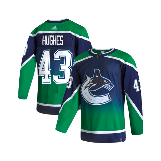 Vancouver Canucks Quinn Hughes 2020/21 Adidas NHL Reverse Retro Player Jersey