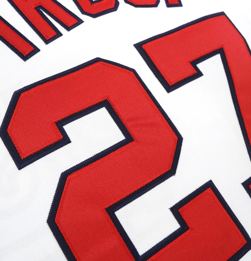 Los Angeles “Anaheim” Angels 1980’s Mike Trout MLB Home Cooperstown Classic Jersey - White