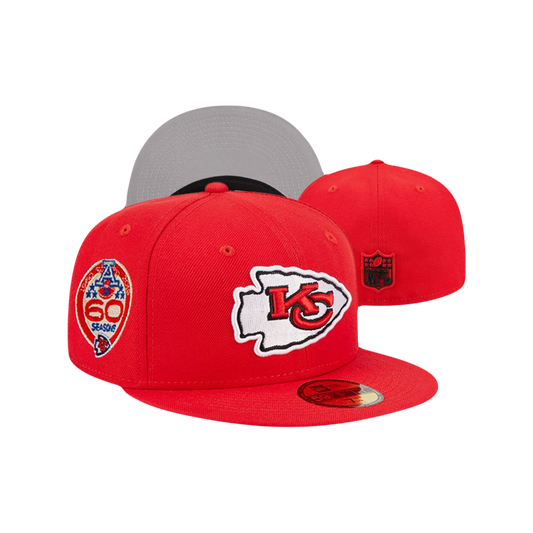 Kansas City Chiefs New Era NFL ‘60th Season’ Red Fitted Hat