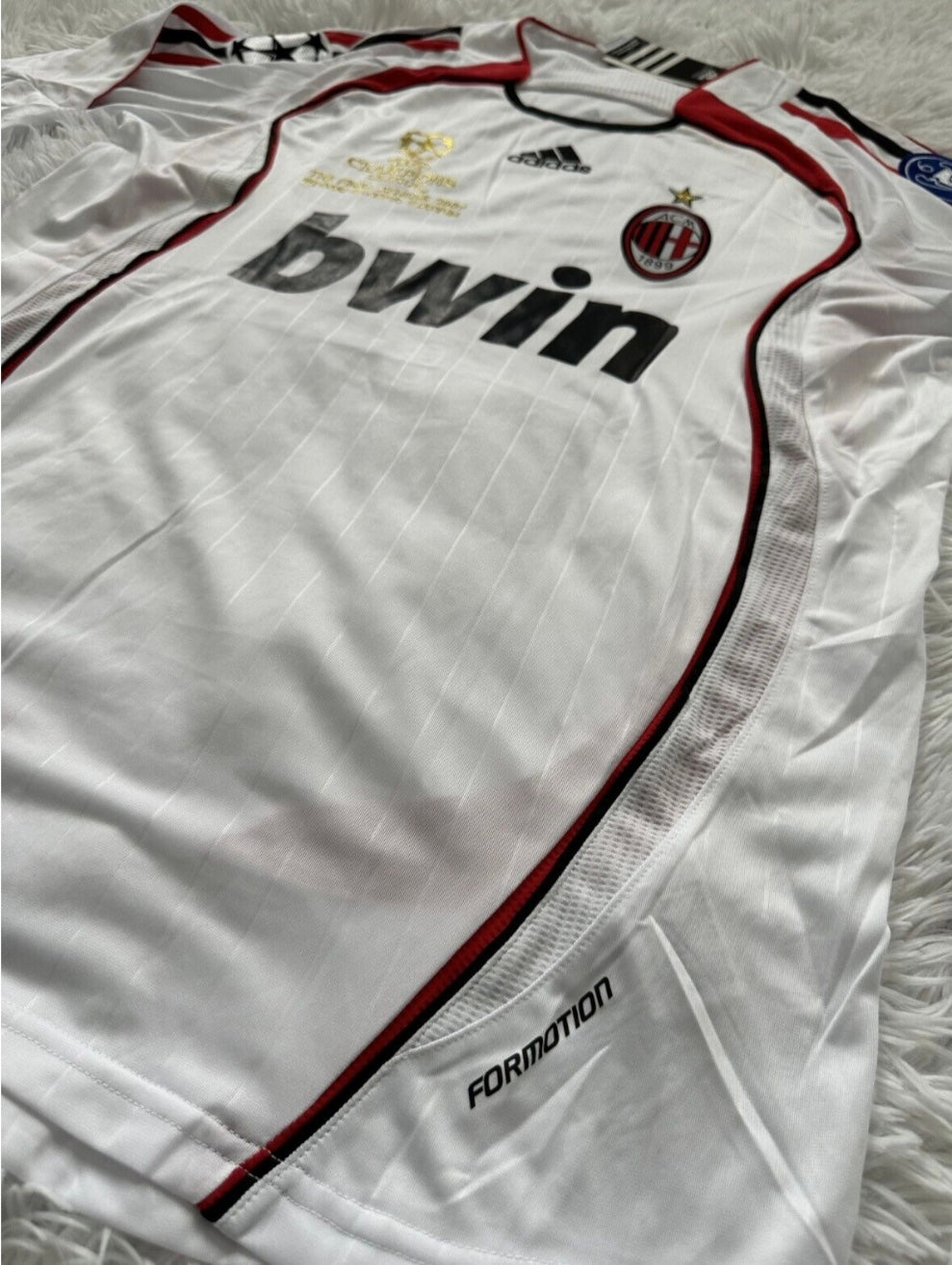 Andrea Pirlo AC Milan Away Kit Iconic Classic 2006/07 UEFA Champions League Final Retro Jersey - White