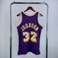 Los Angeles Lakers Magic Johnson Mitchell & Ness 1984/85 NBA Hardwood Classics Jersey - Purple