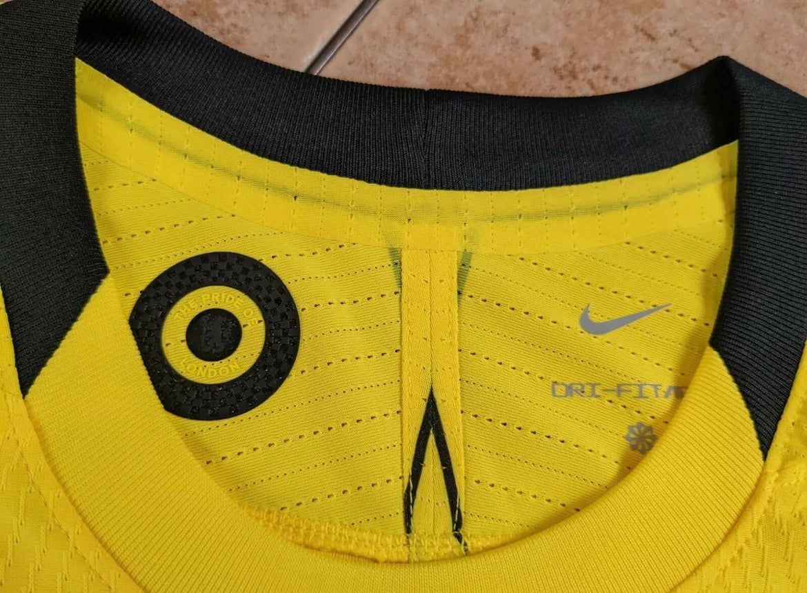 Romelu Lukaku Chelsea 2020/21 Nike Dri-FIT Authentic Away Player Version Jersey - Yellow