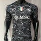 Napoli FC 2023/24 Season EA7 Catacomb Skulls Halloween Third Alternate Authentic Jersey - Black Smoke (Custom)