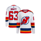 New Jersey Devils Jesper Bratt Adidas NHL 2022 Reverse Retro Premier Player Jersey