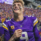 J.J McCarthy Minnesota Vikings NFL F.US.E Style Stitched Nike Vapor Limited Home Jersey - Purple