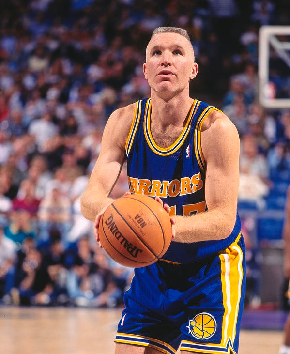 Golden State Warriors Chris Mullin NBA Mitchell & Ness 1993-1994 Hardwood Classic Iconic Jersey