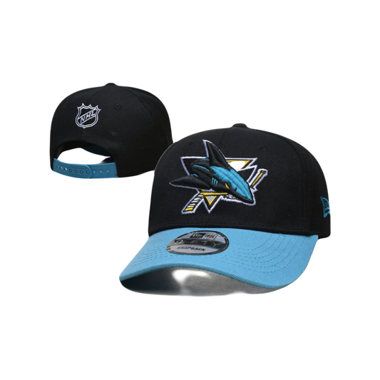 San Jose Sharks NHL New Era Baseball Dad Hat - Black & Blue