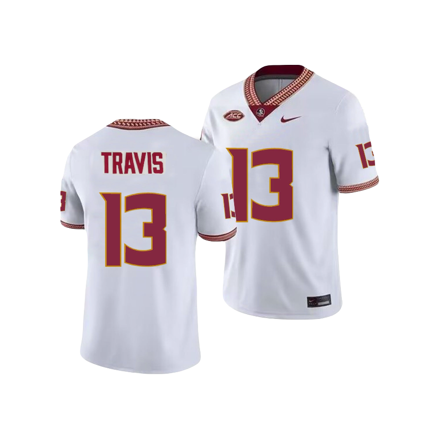 Jordan Travis Florida State Seminoles 2024 Nike NCAA Campus Legend College Football Jersey - White