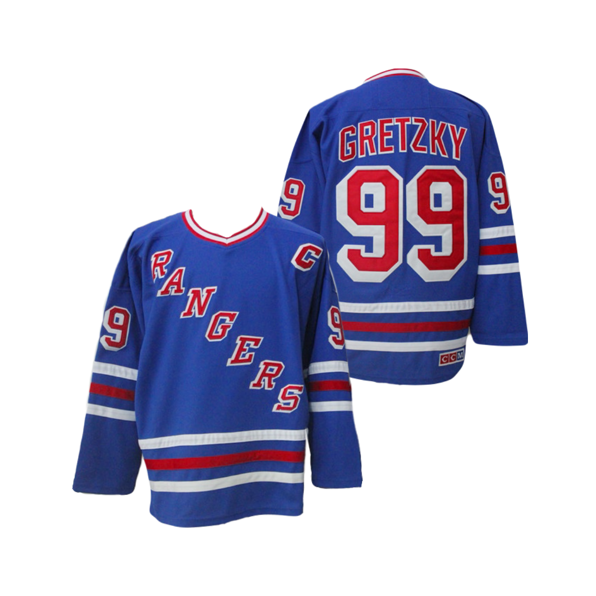 Wayne Gretzky New York Rangers CCM Brand 1996/97 Iconic Home Classic Premier Player Jersey - Blue