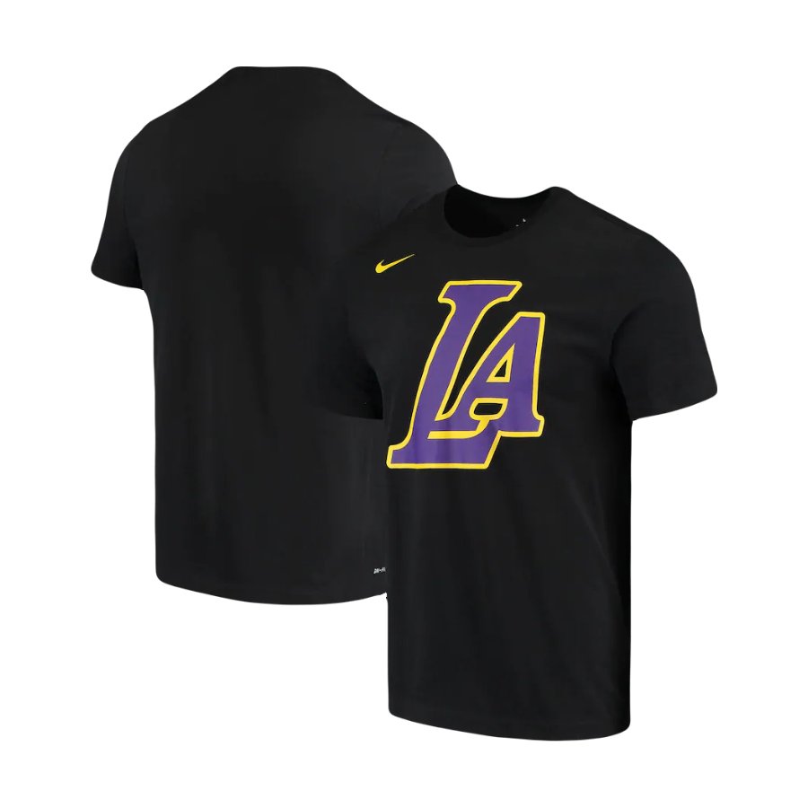 Los Angeles Lakers Men’s Nike Black/Purple City Edition Performance T-Shirt
