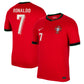 Cristiano Ronaldo Portugal National Team 2024 Nike Authentic Replica Fan Version Home Jersey - Red