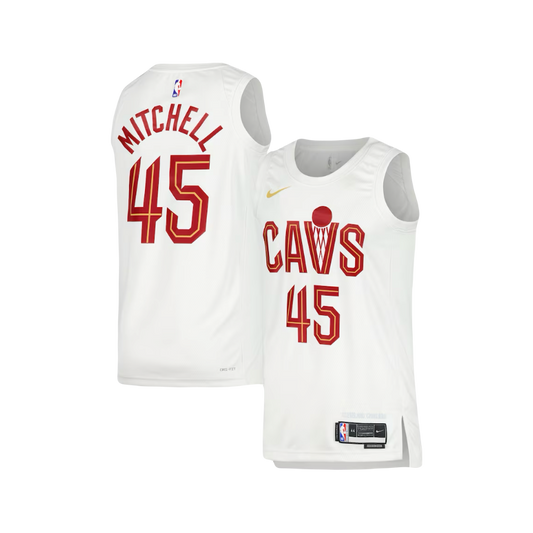 Donovan Mitchell Cleveland Cavaliers Jordan Brand Association Edition NBA Swingman Jersey - White