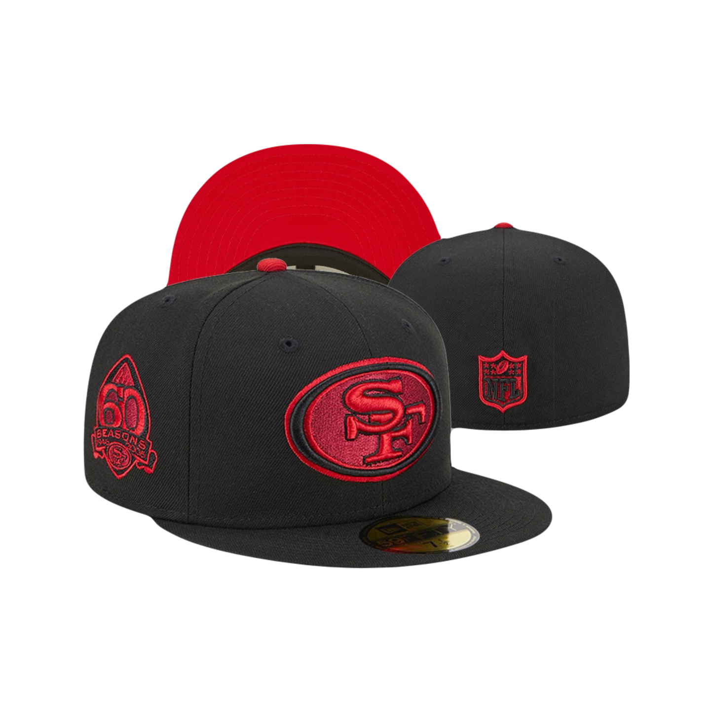 San Francisco 49ers Neon New Era NFL ‘60th Season’ Fitted Hat