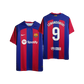 FC Barcelona 2023/24 Home Kit Robert Lewandowski Nike Fan Version Home Soccer Jersey - Red & Blue