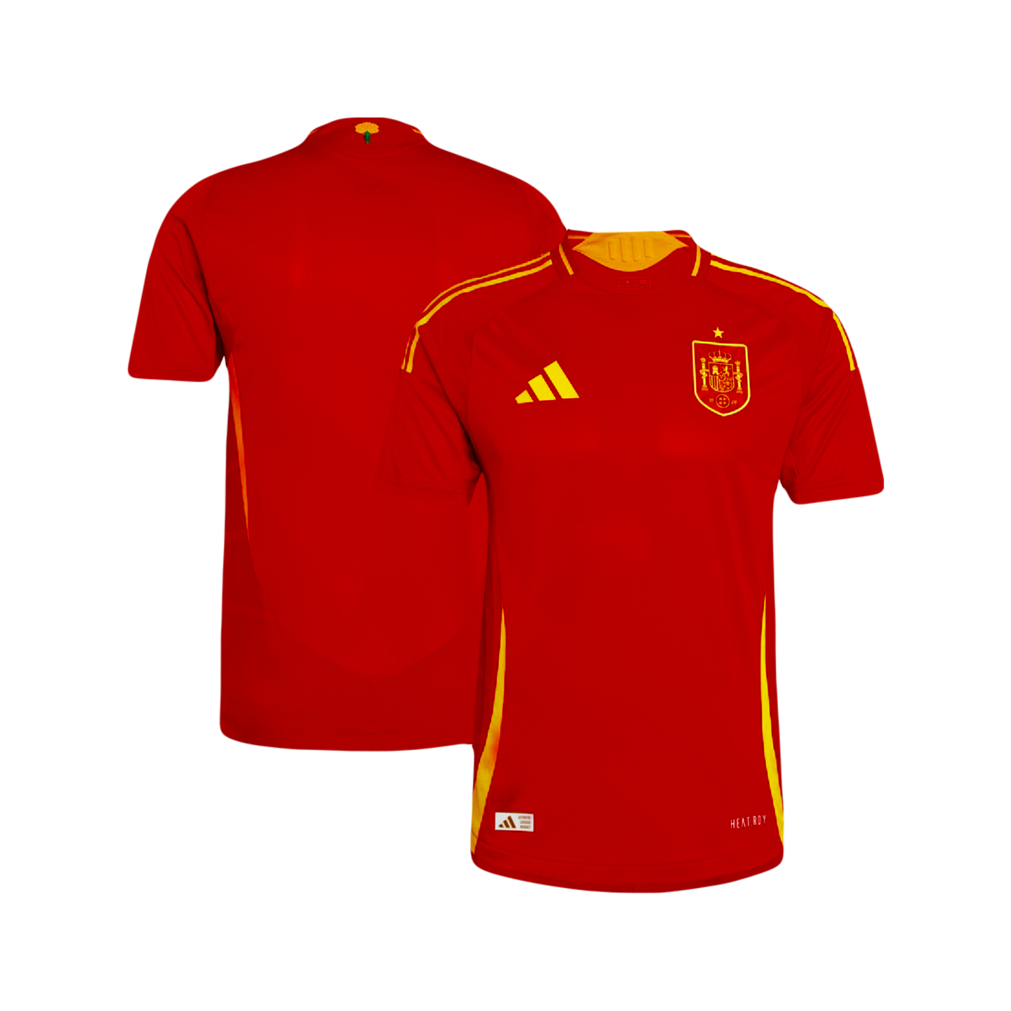 Spain National Soccer Team 2024/25 Adidas Authentic Home Player Version Jersey - Red (Custom)