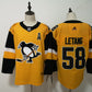 Pittsburgh Penguins Kris Letang Gold Alternate Adidas NHL Breakaway Jersey
