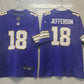 Justin Jefferson Minnesota Vikings Alternate Throwback Classic NFL F.U.S.E. Style Nike Vapor Limited Jersey - Purple